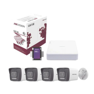 Kit IP 4 Megapixel - NVR de 4 Canales con 4 P