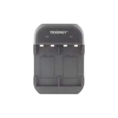 Cargador rápido de 2 compartimientos para baterías