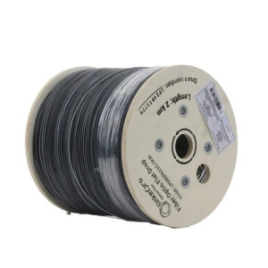 Carrete de 2 km de Fibra Óptica Drop Plana, I