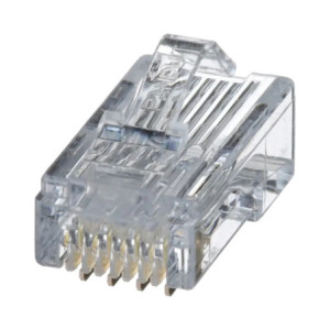 Plug RJ45 Cat5e, Para Cable UTP de Calibres 2