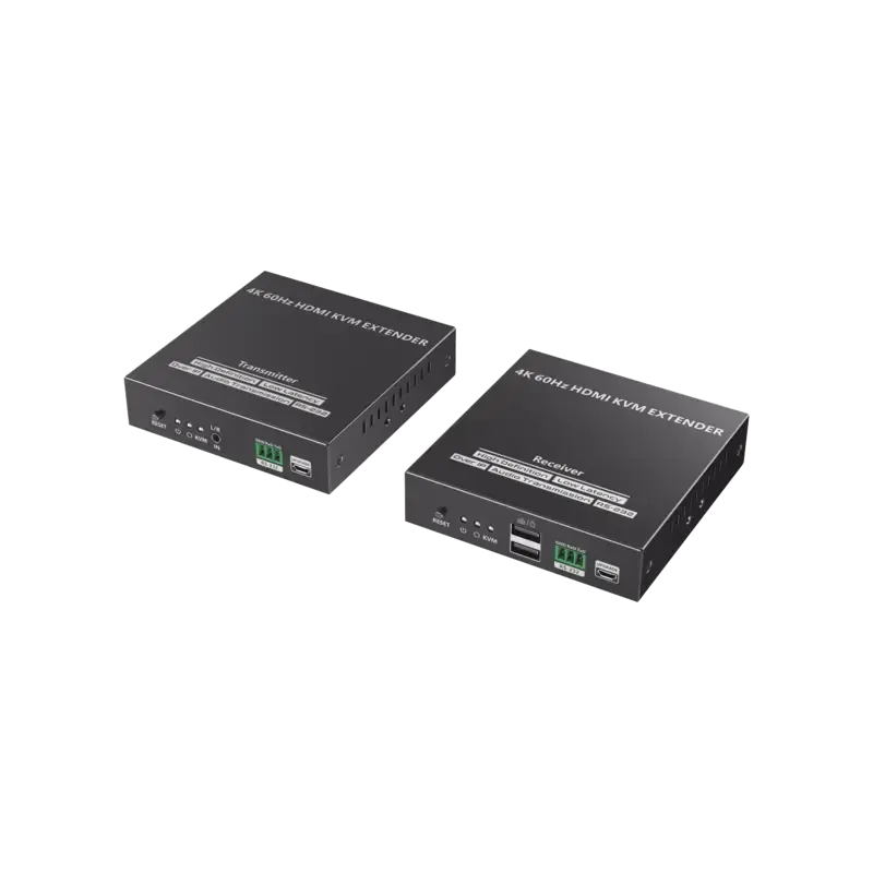 Kit Extensor KVM HDMI y USB hasta 120 metros  Tran Kit Extensor KVM HDMI y USB hasta 120 metros  Tran