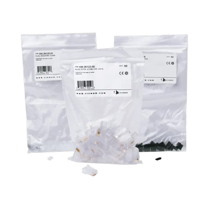 Plug RJ45 Cat6, Para Cable UTP  Calibre 23 a