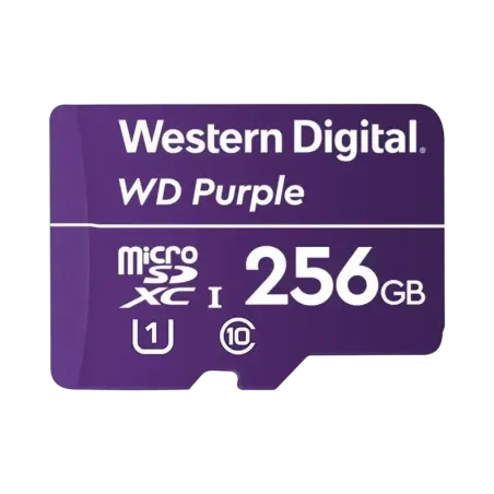 Memoria microSD de 256 GB PURPLE, Especializada Pa