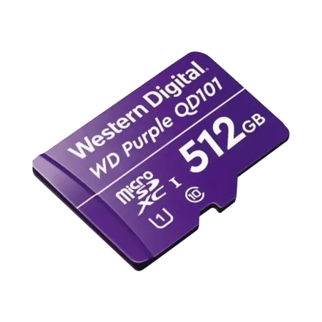 Memoria microSD de 512 GB PURPLE, Especializada Pa