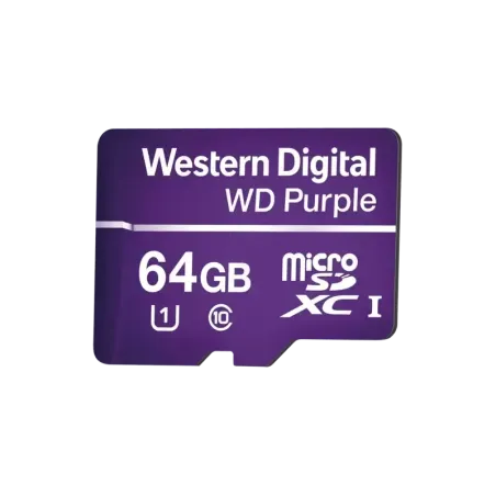 Memoria microSD de 64GB PURPLE, Especializada Para
